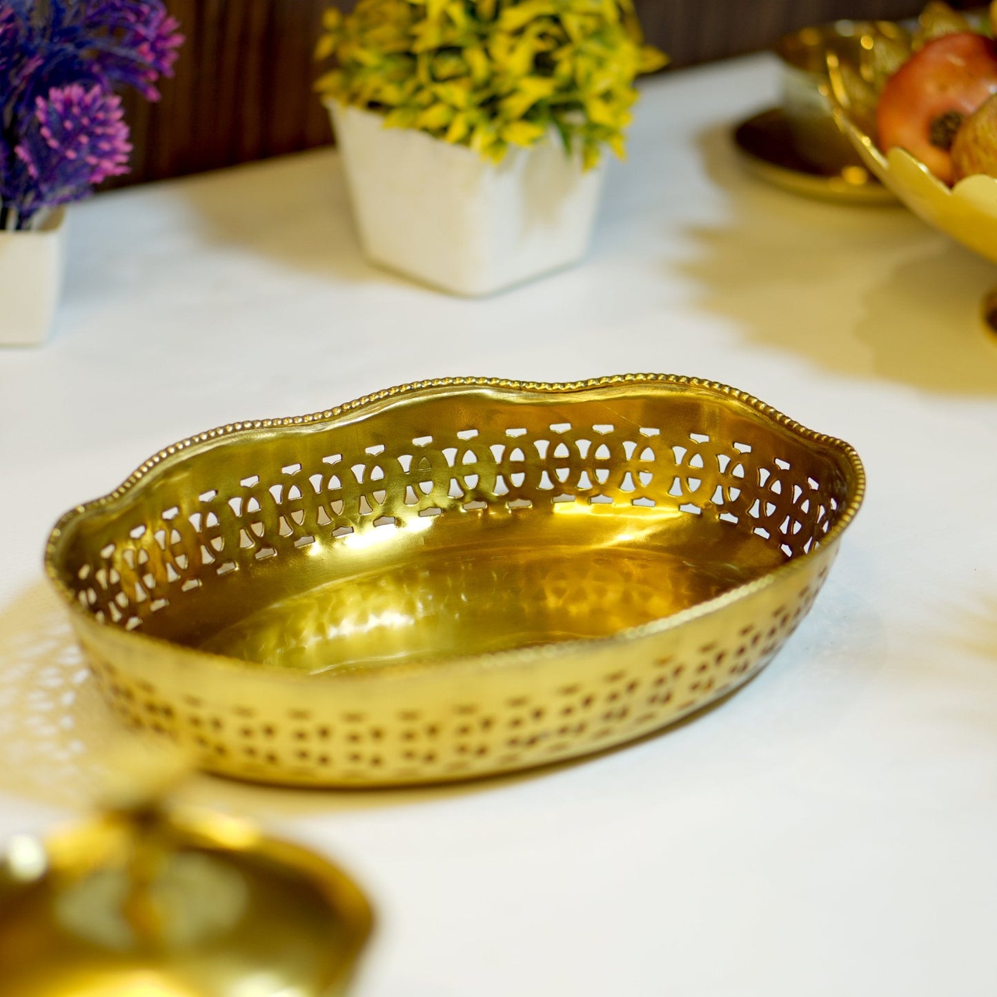 Brass Antique Snack Bowl