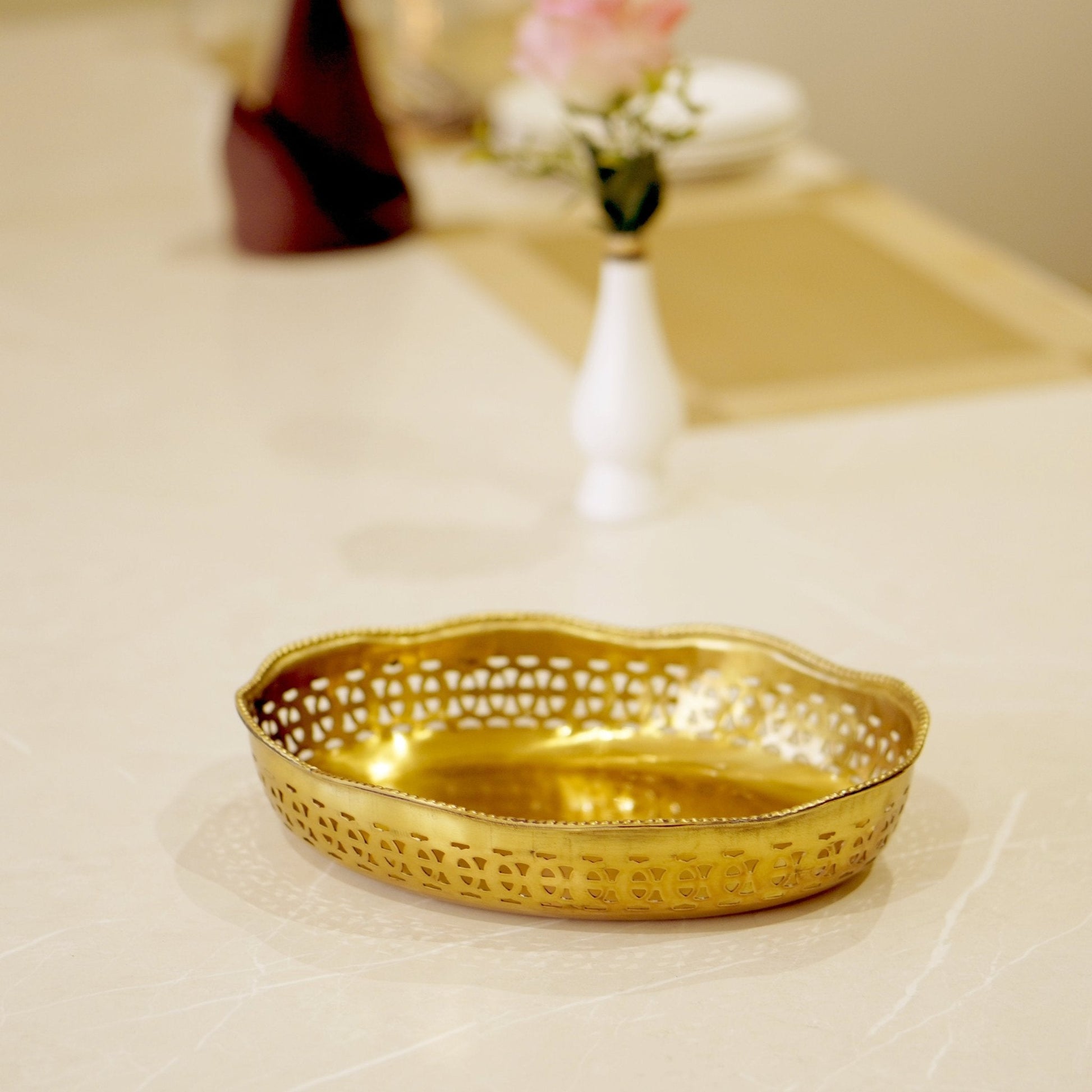 Brass Antique Snack Bowl