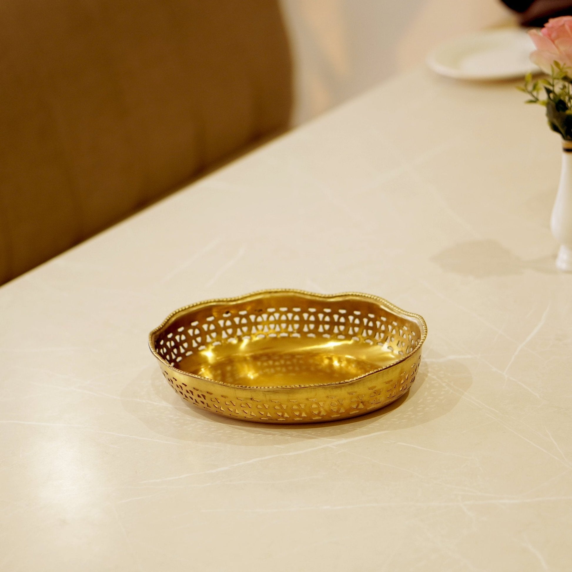 Brass Antique Snack Bowl