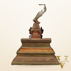 Brass Antique Tone Nataraja Statue - Unique 18" Tall