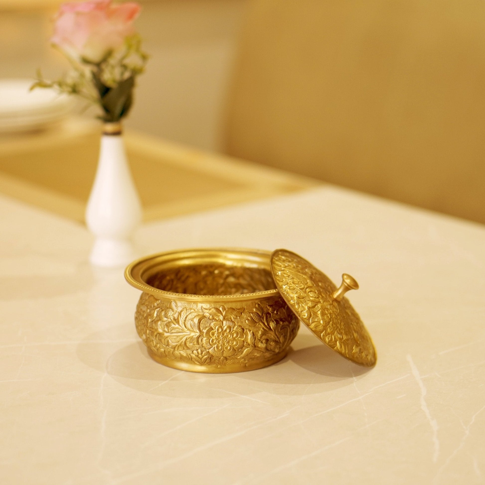 Brass Antique Trinket Box