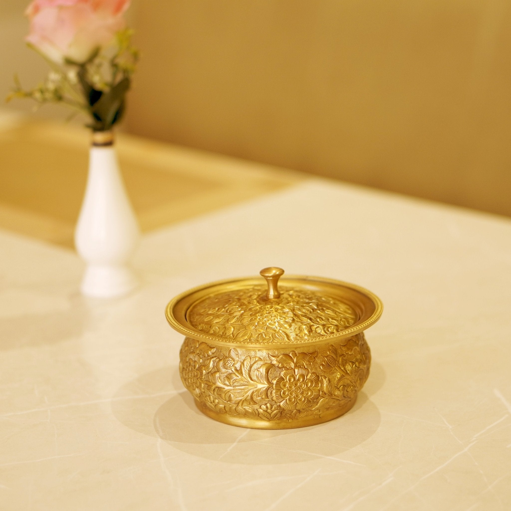 Brass Antique Trinket Box