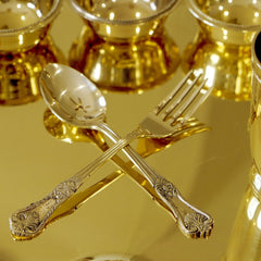 Brass Apple Dinner Set