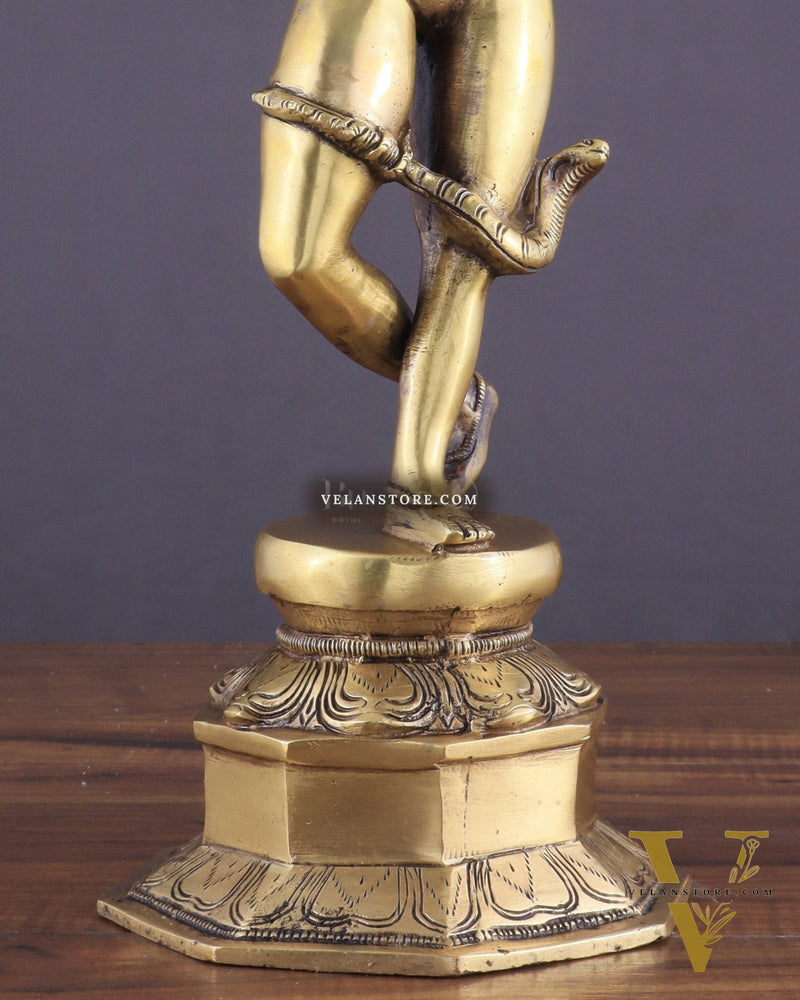 Brass Apsara Unique Sculpture – A Testament of Fertility 16"
