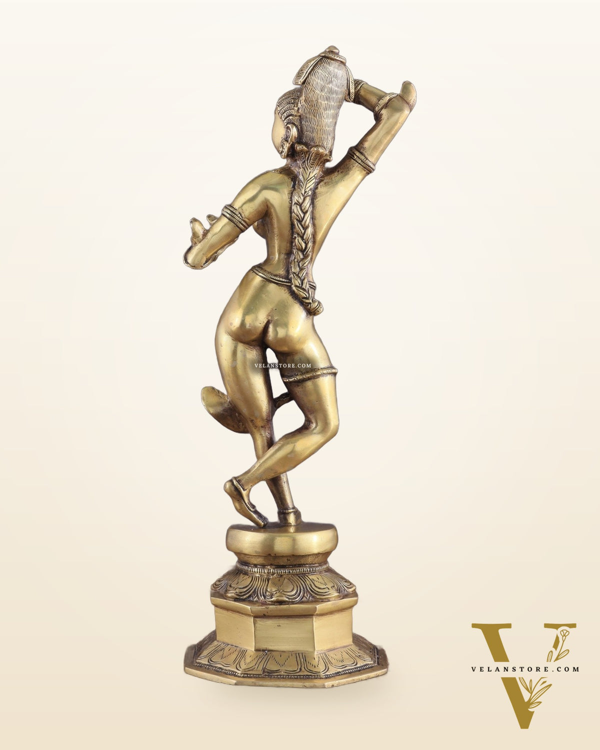 Brass Apsara Unique Sculpture – A Testament of Fertility 16"