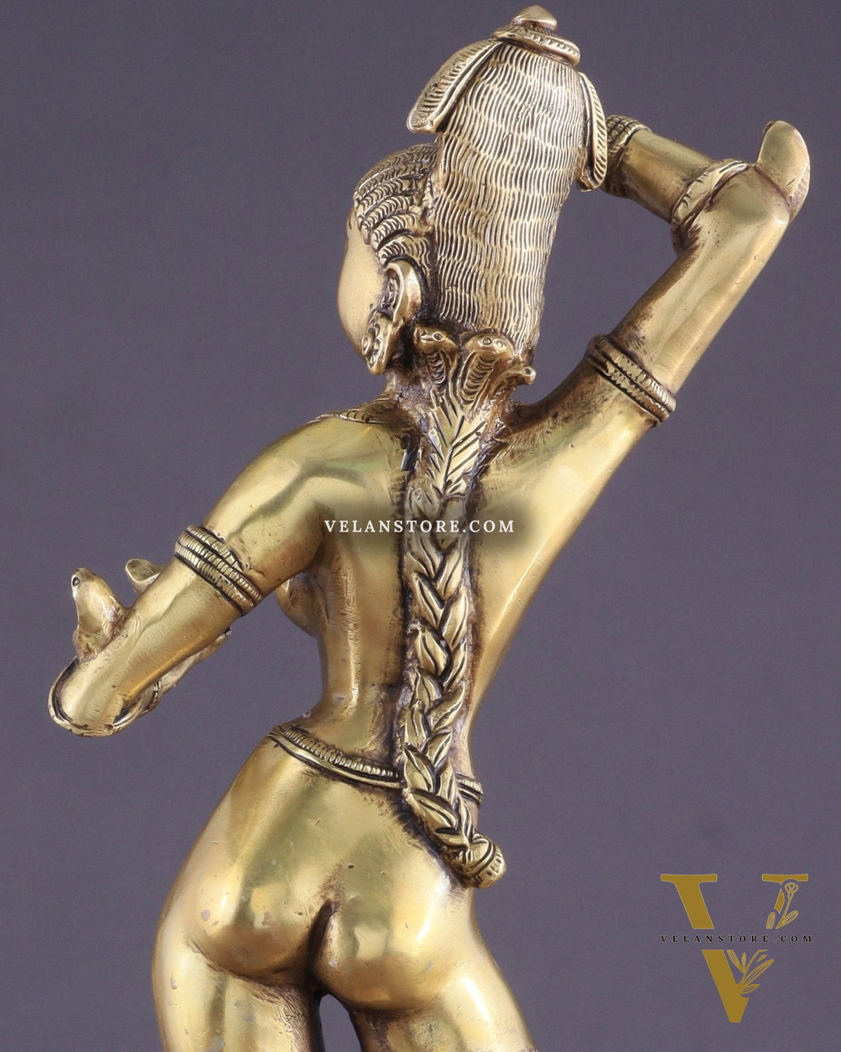 Brass Apsara Unique Sculpture – A Testament of Fertility 16"