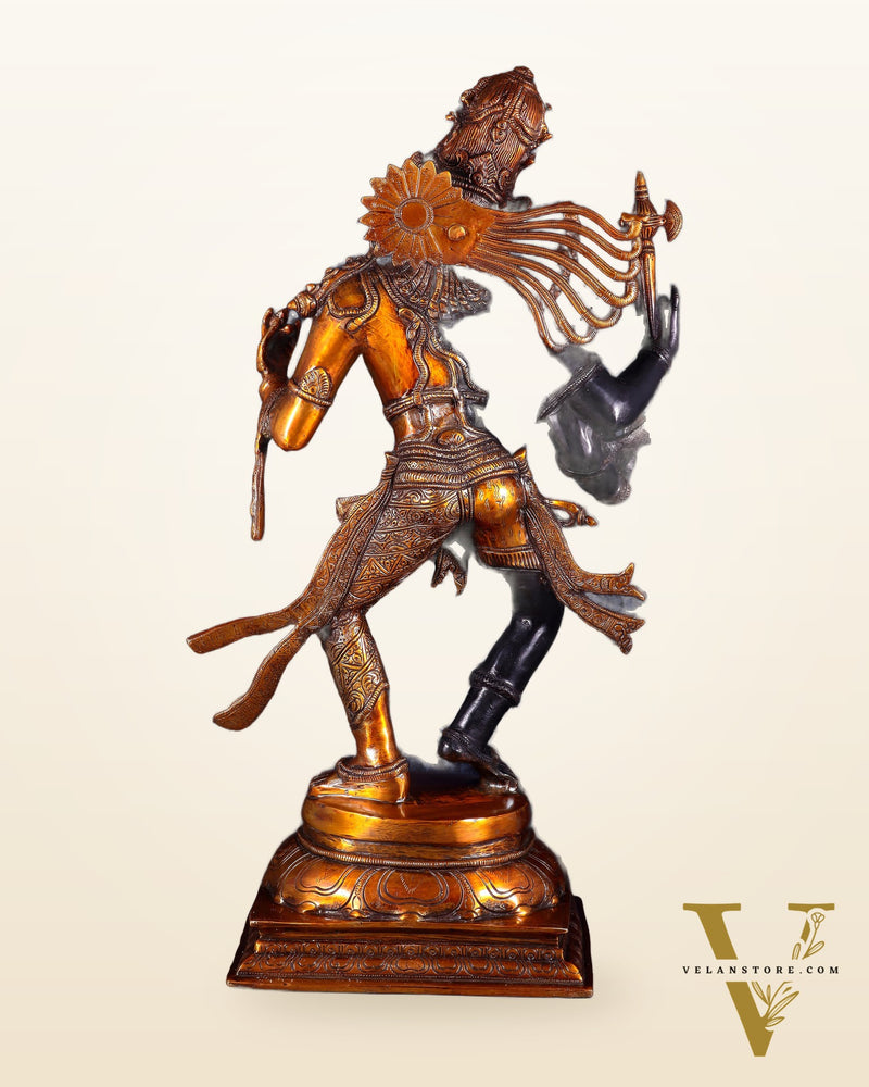 Brass ardhanarishvara Statue 24 inch Cosmic union