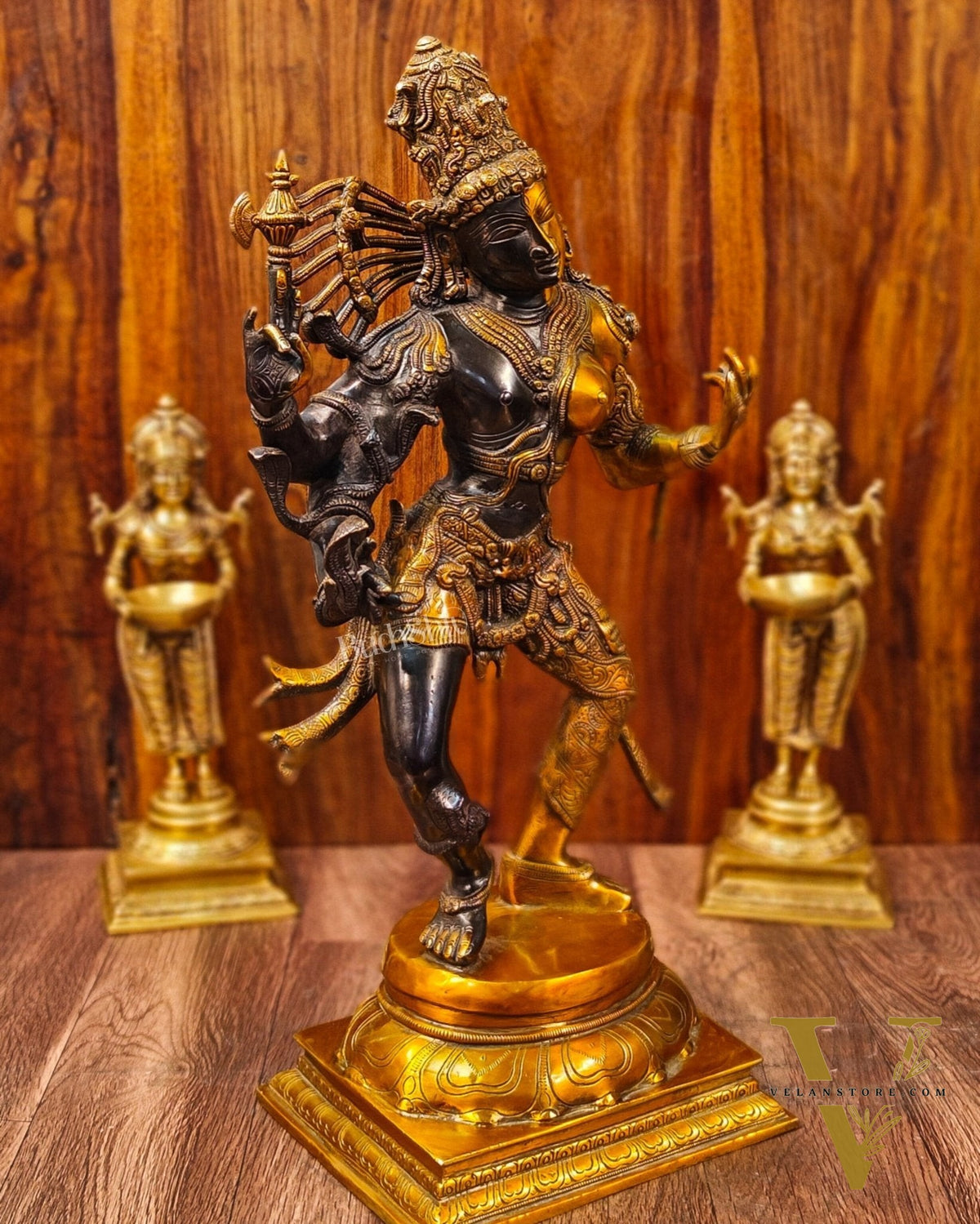 Brass ardhanarishvara Statue 24 inch.