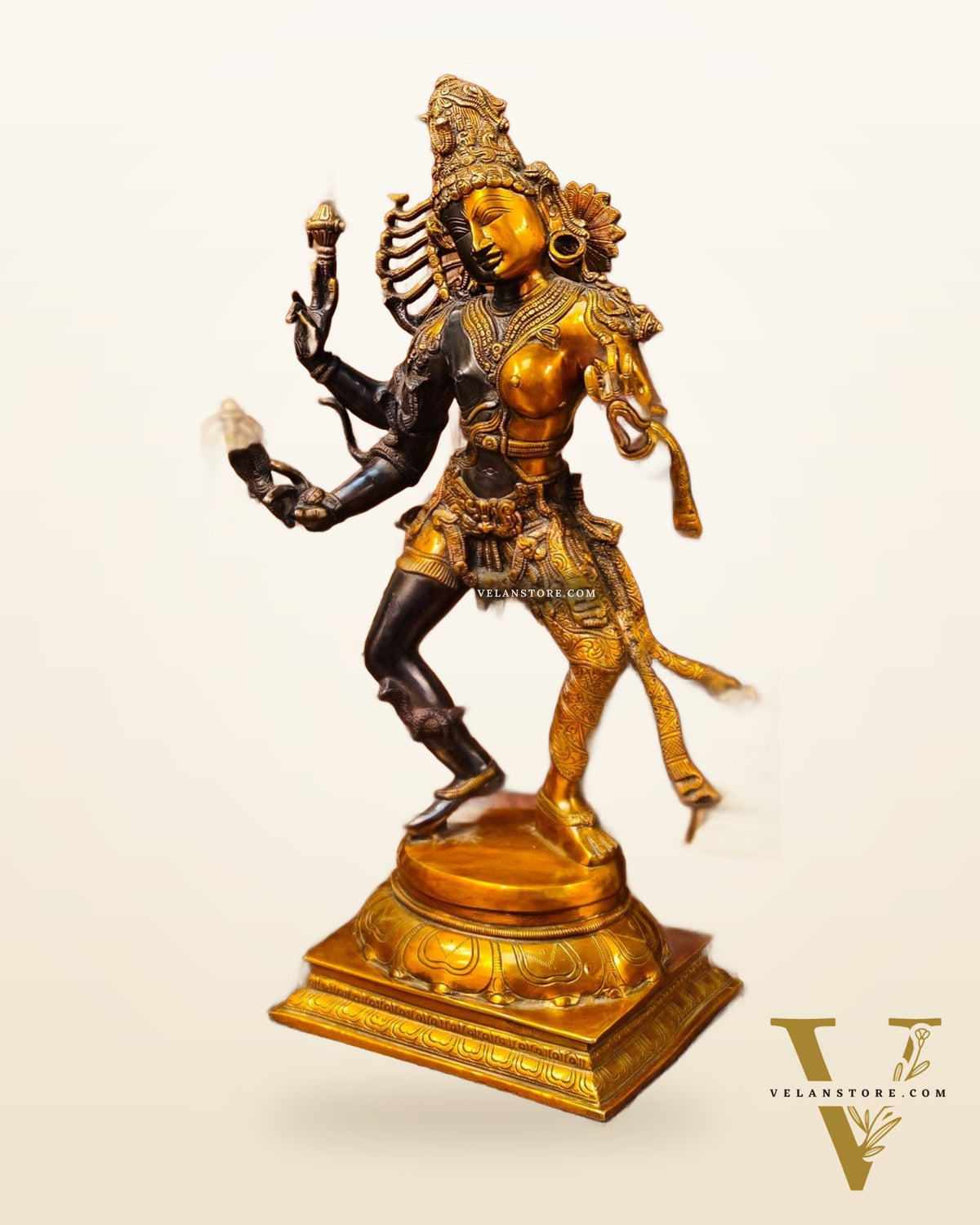 Brass ardhanarishvara Statue 24 inch.