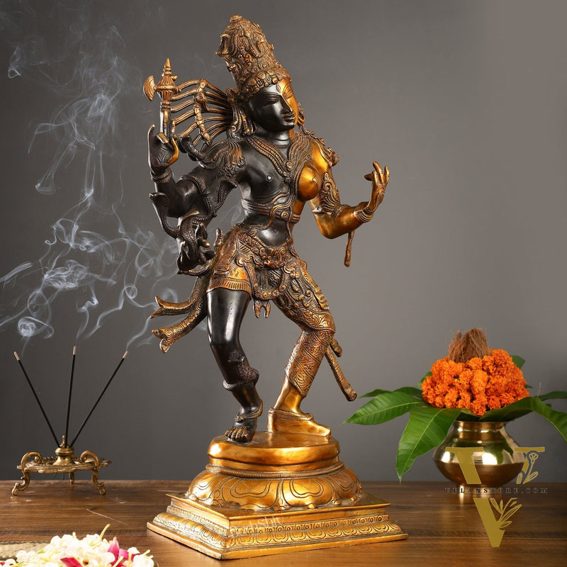 Brass ardhanarishvara Statue 24 inch