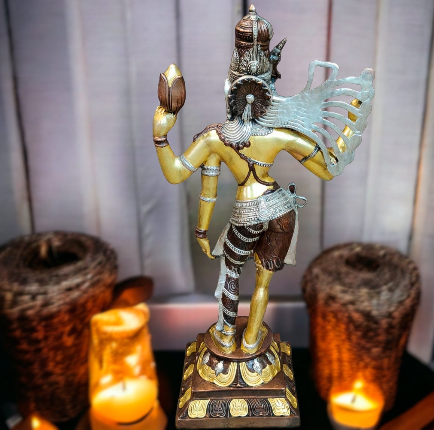 Brass Ardhanarishvara Statue | Shiv Shakti as one