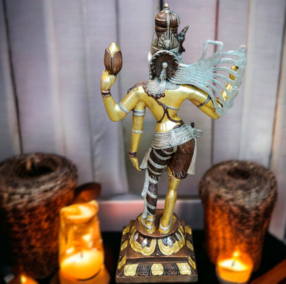 Brass Ardhanarishvara Statue | Shiv Shakti as one
