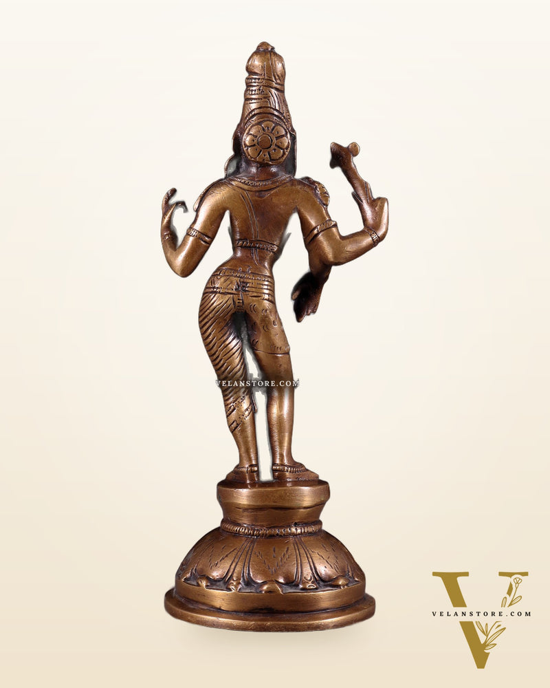 Brass Ardhanarishwara Idol 8.5"