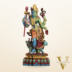 Brass Ardhanarishwara Statue - 19 Inch