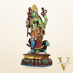 Brass Ardhanarishwara Statue - 19 Inch