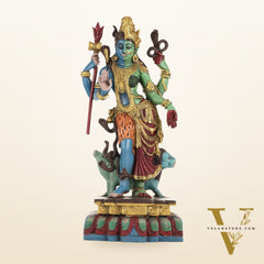Brass Ardhanarishwara Statue - 19 Inch