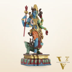 Brass Ardhanarishwara Statue - 19 Inch