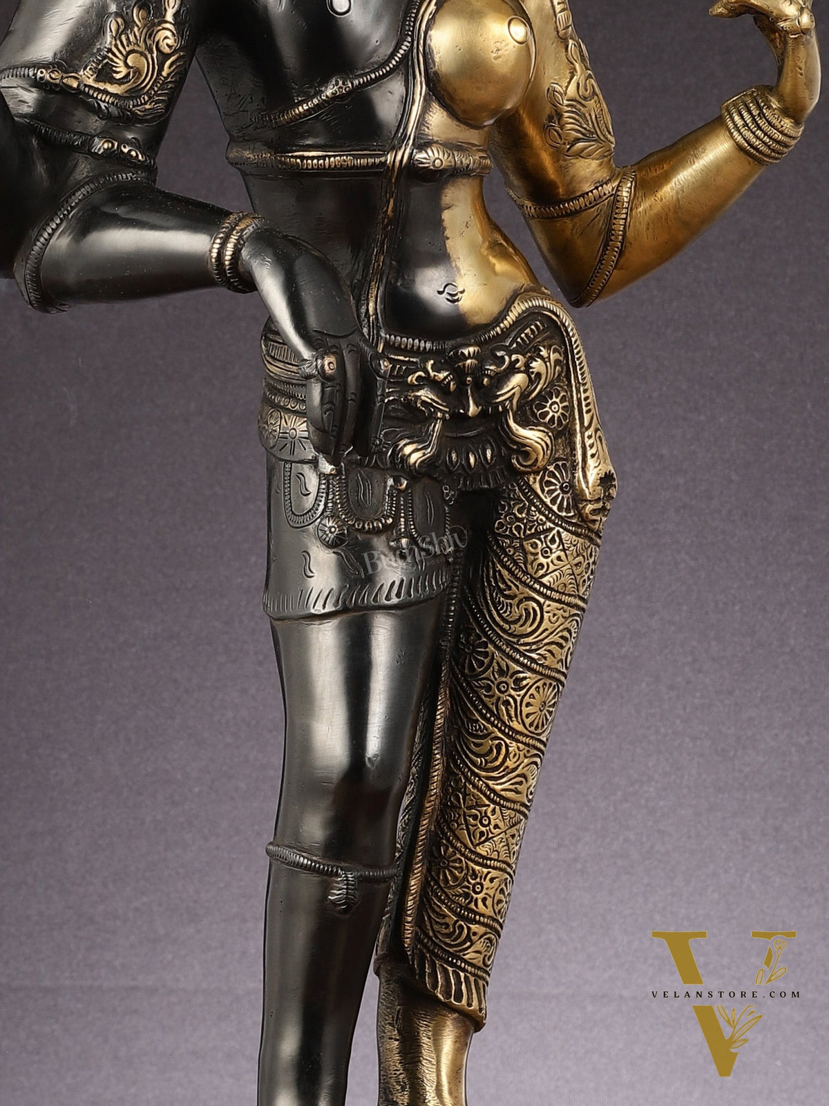 Brass Ardhanarishwara Statue - 27"