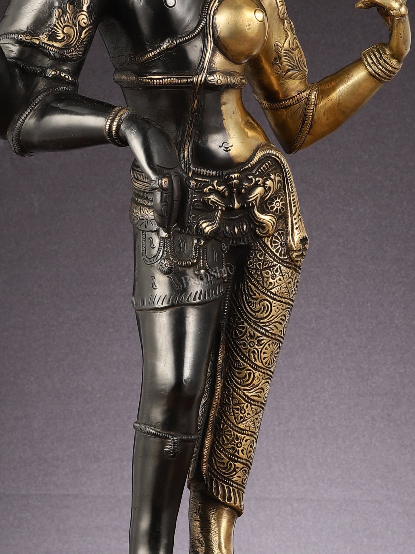 Brass Ardhanarishwara Statue - 27"