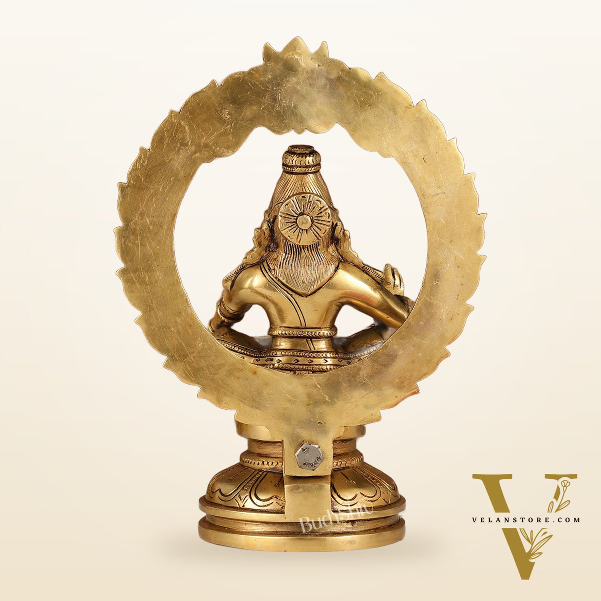 Brass Ayyappan Statue 10"