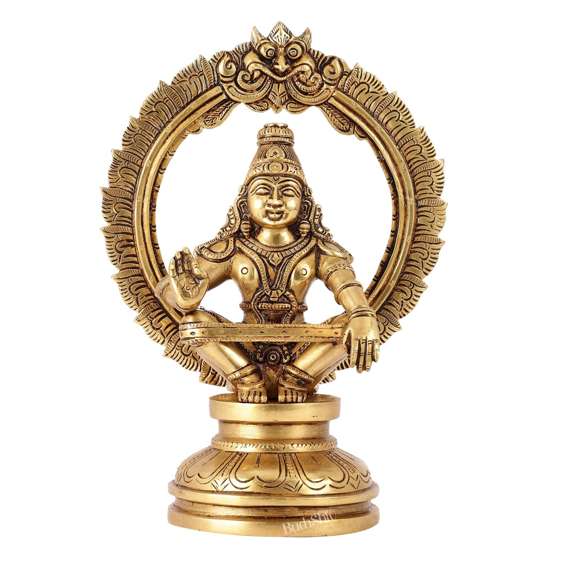 Brass Ayyappan Statue 10"