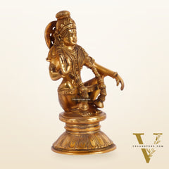 Brass Ayyappan Statue 8"