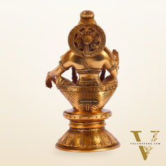Brass Ayyappan Statue 8"