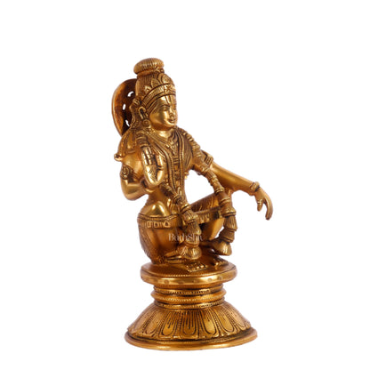Brass Ayyappan Statue 8"