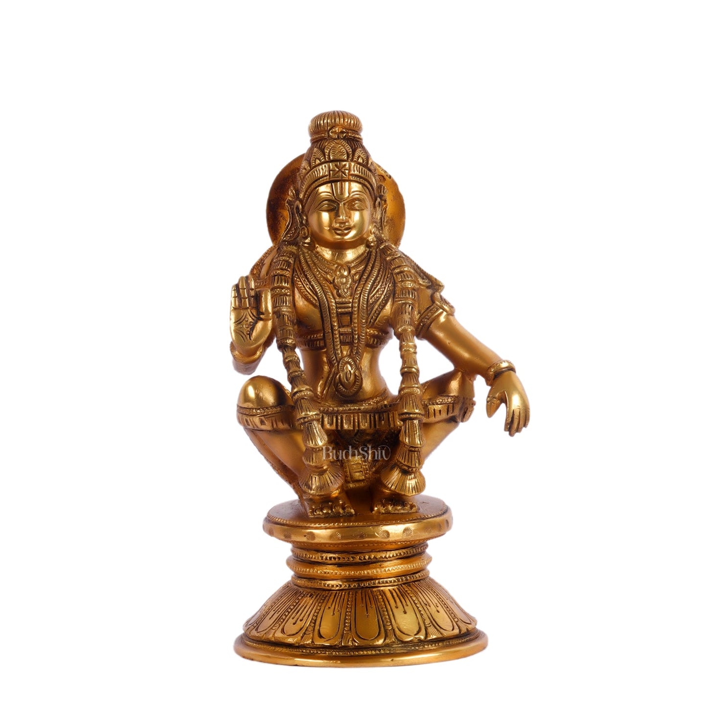Brass Ayyappan Statue 8"