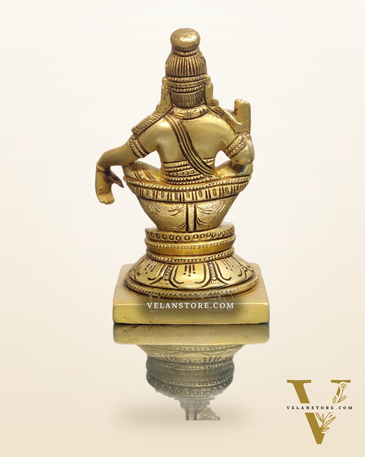 Brass Ayyappan Swamy Statue 5"