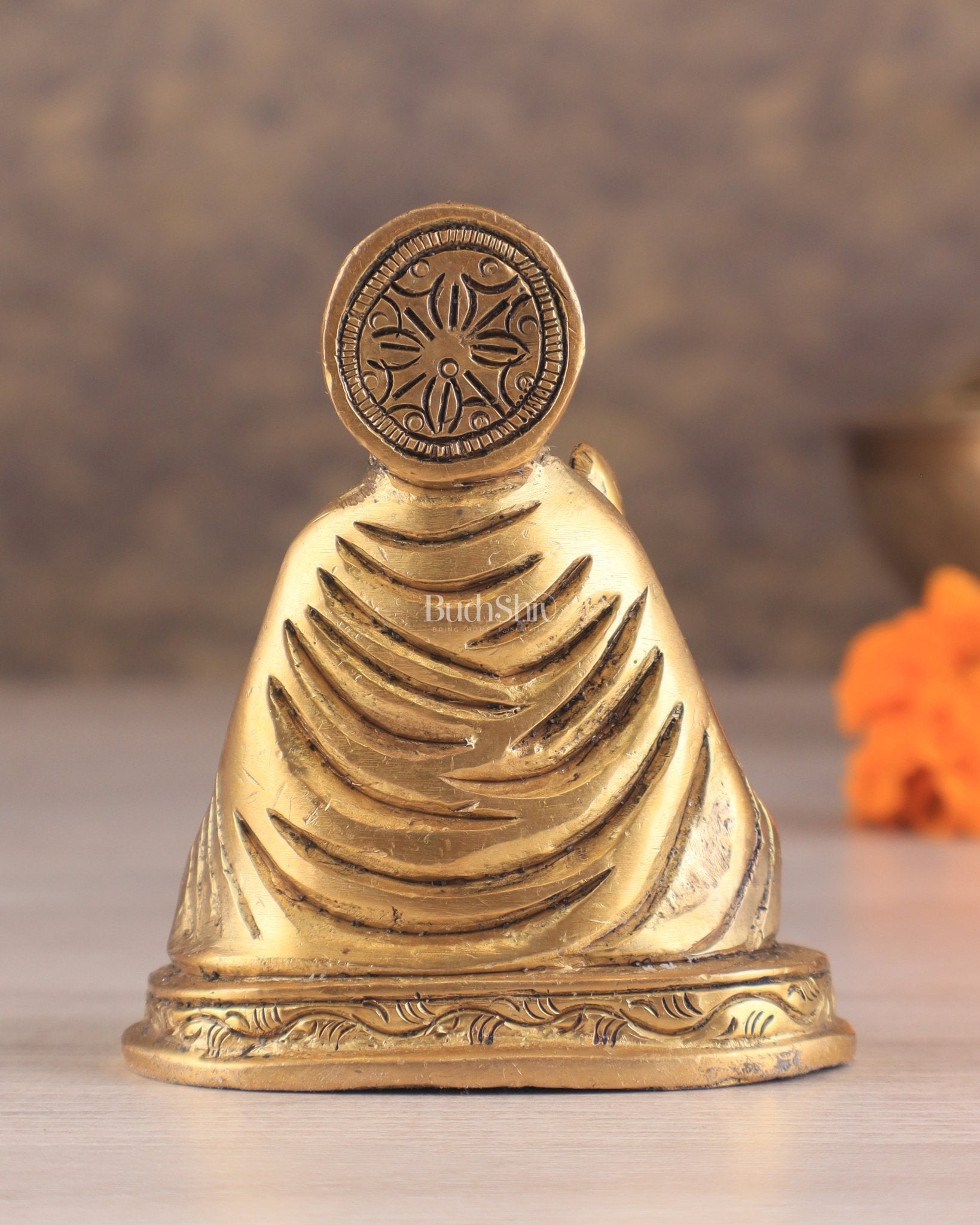 Brass Baba Guru Nanak Dev Ji miniature Statue - Sacred Sikh Religious Sculpture 3 inch