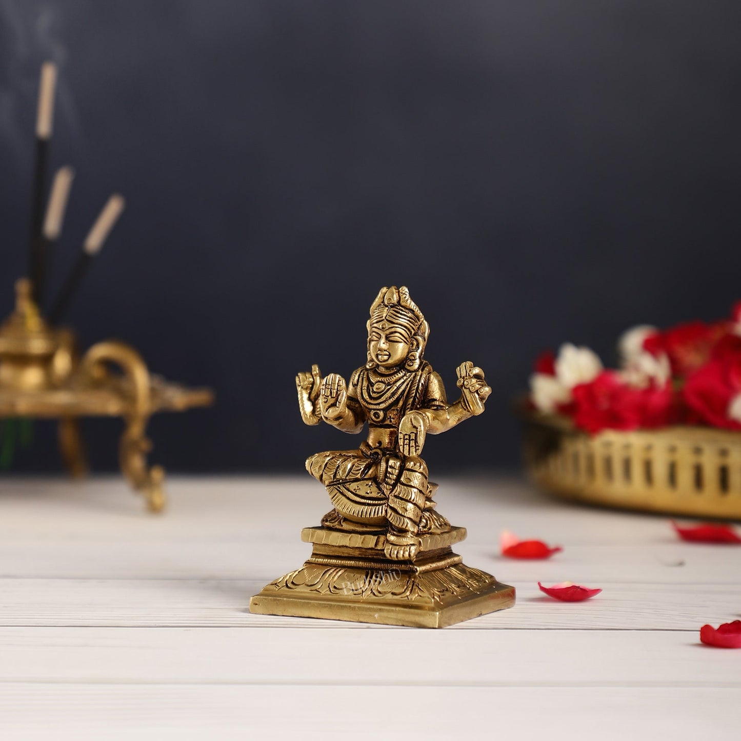 Brass Balambika Devi Idol for Pooja Room | Height 4 inch | balambigai vigraha