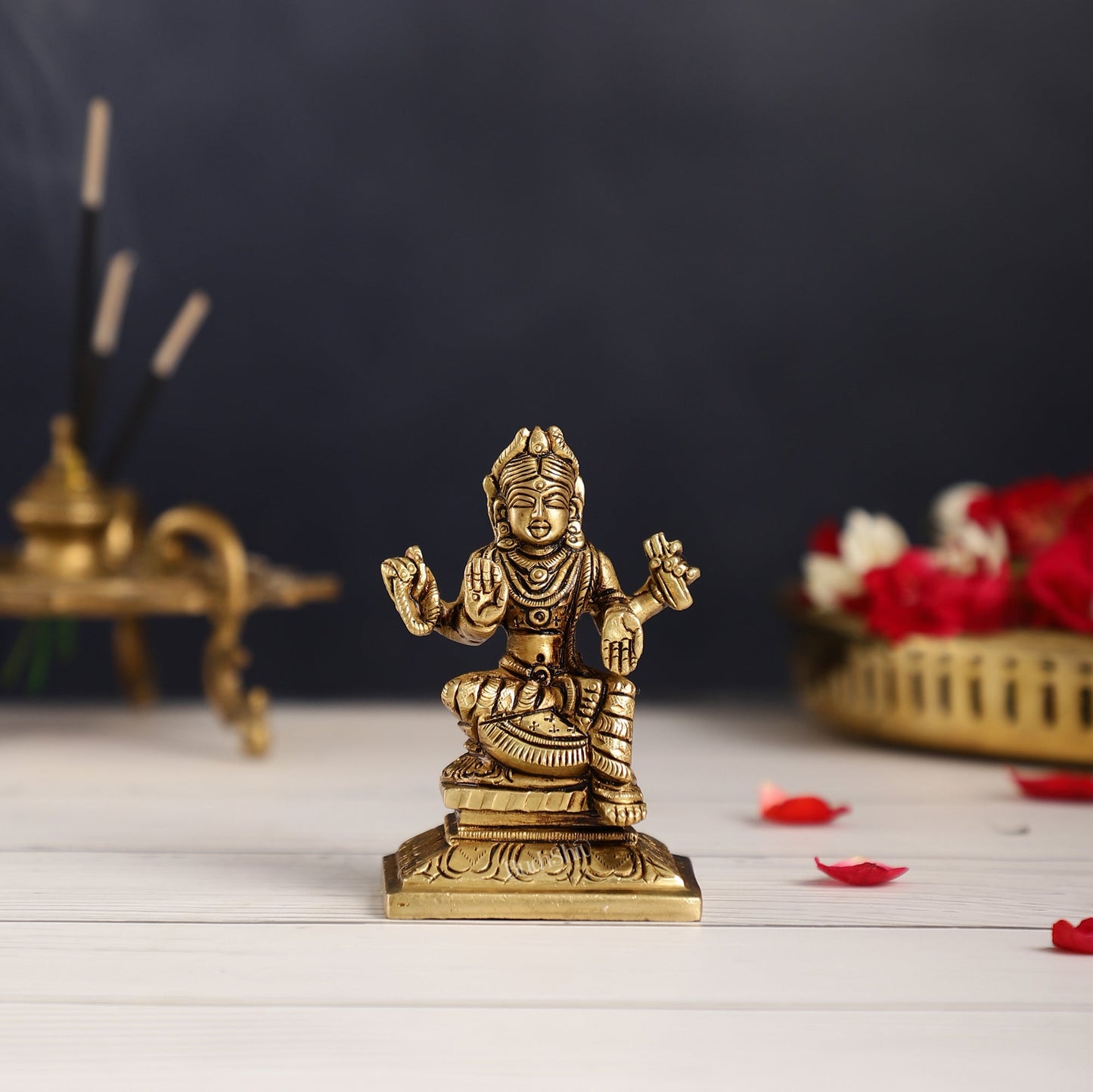 Brass Balambika Devi Idol for Pooja Room | Height 4 inch | balambigai vigraha