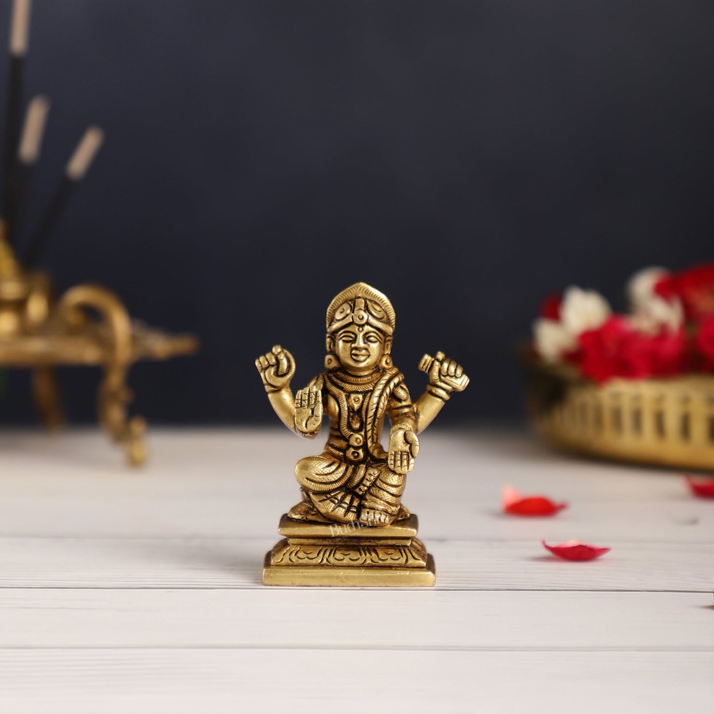 Brass Tripura sundari ba sundari balambika Idol | Height 3 inch