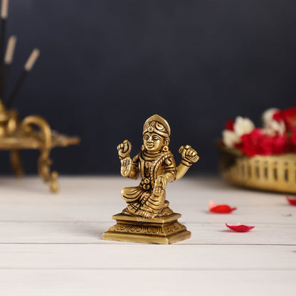 Brass Tripura sundari ba sundari balambika Idol | Height 3 inch