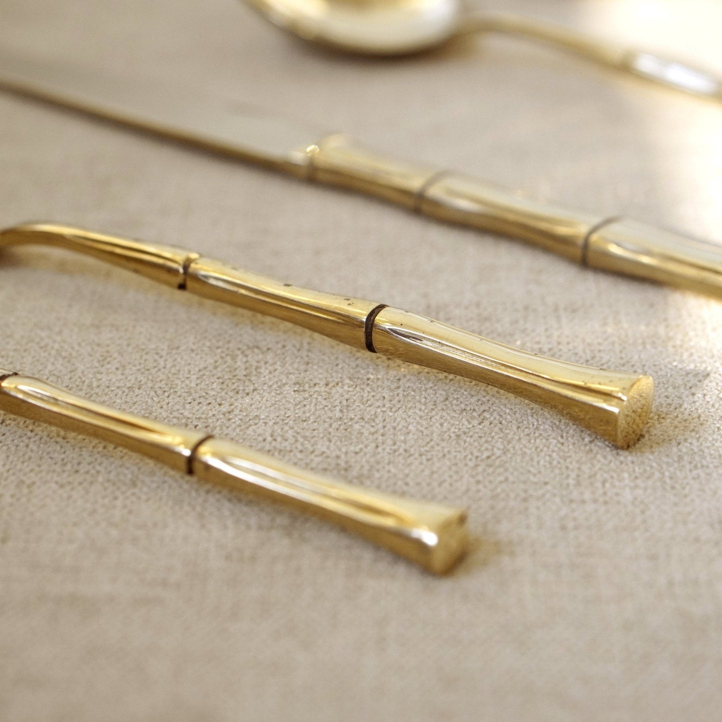 Brass Bamboo Cutlery