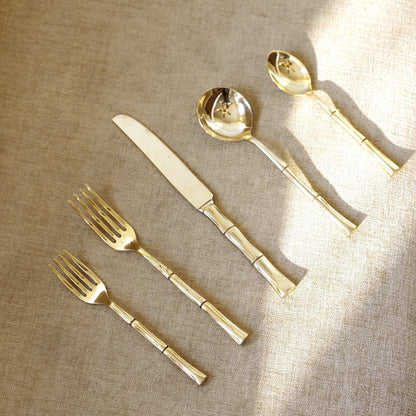 Brass Bamboo Cutlery
