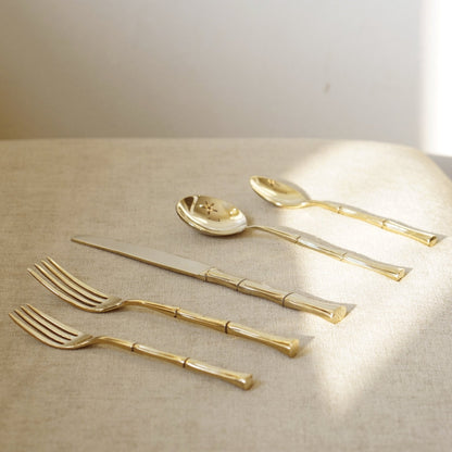 Brass Bamboo Cutlery
