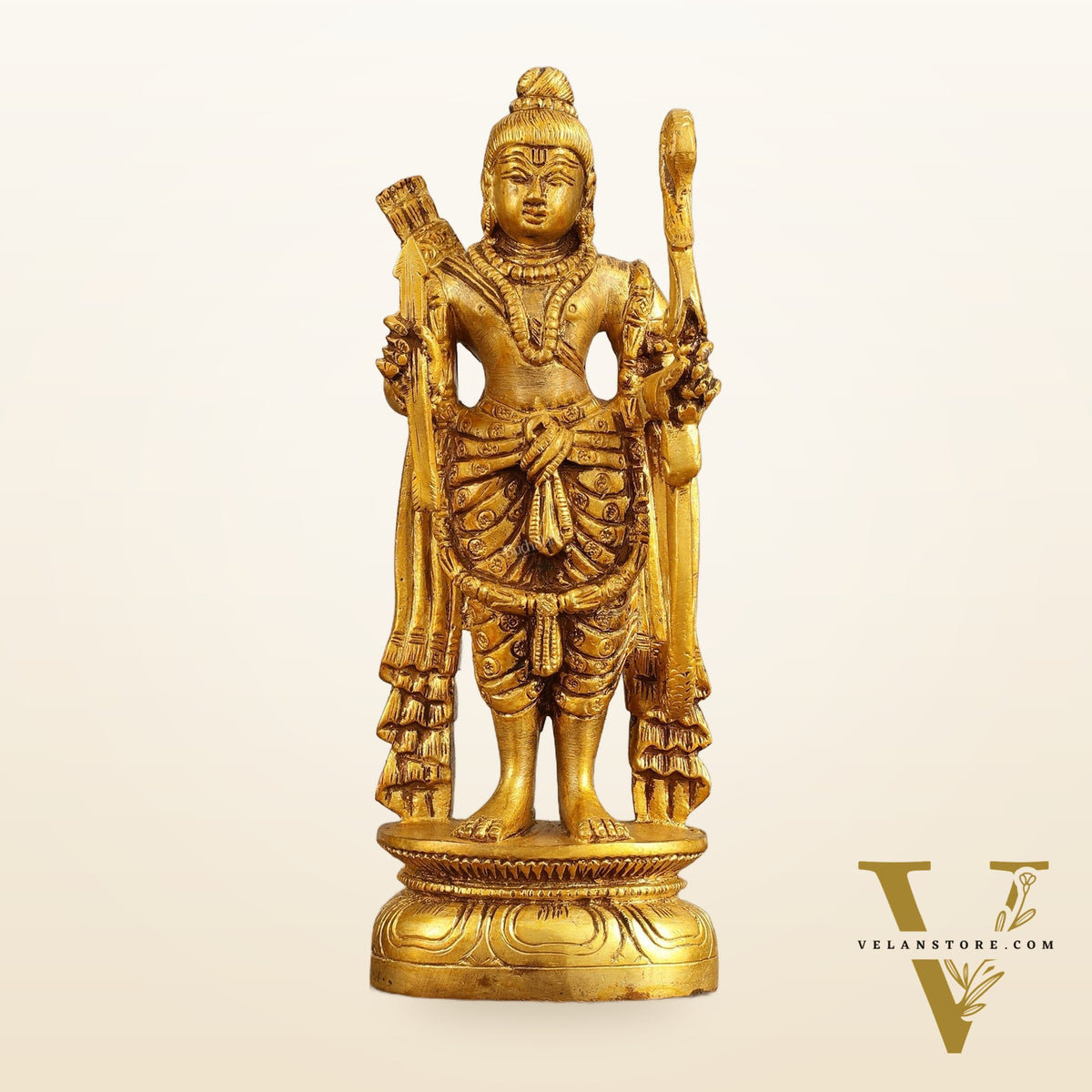 Brass Banwasi Shri Ram Idol - 8 in Height