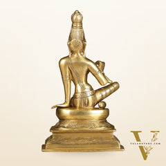 Brass Bhoga Shakti Parvati Idol 9"