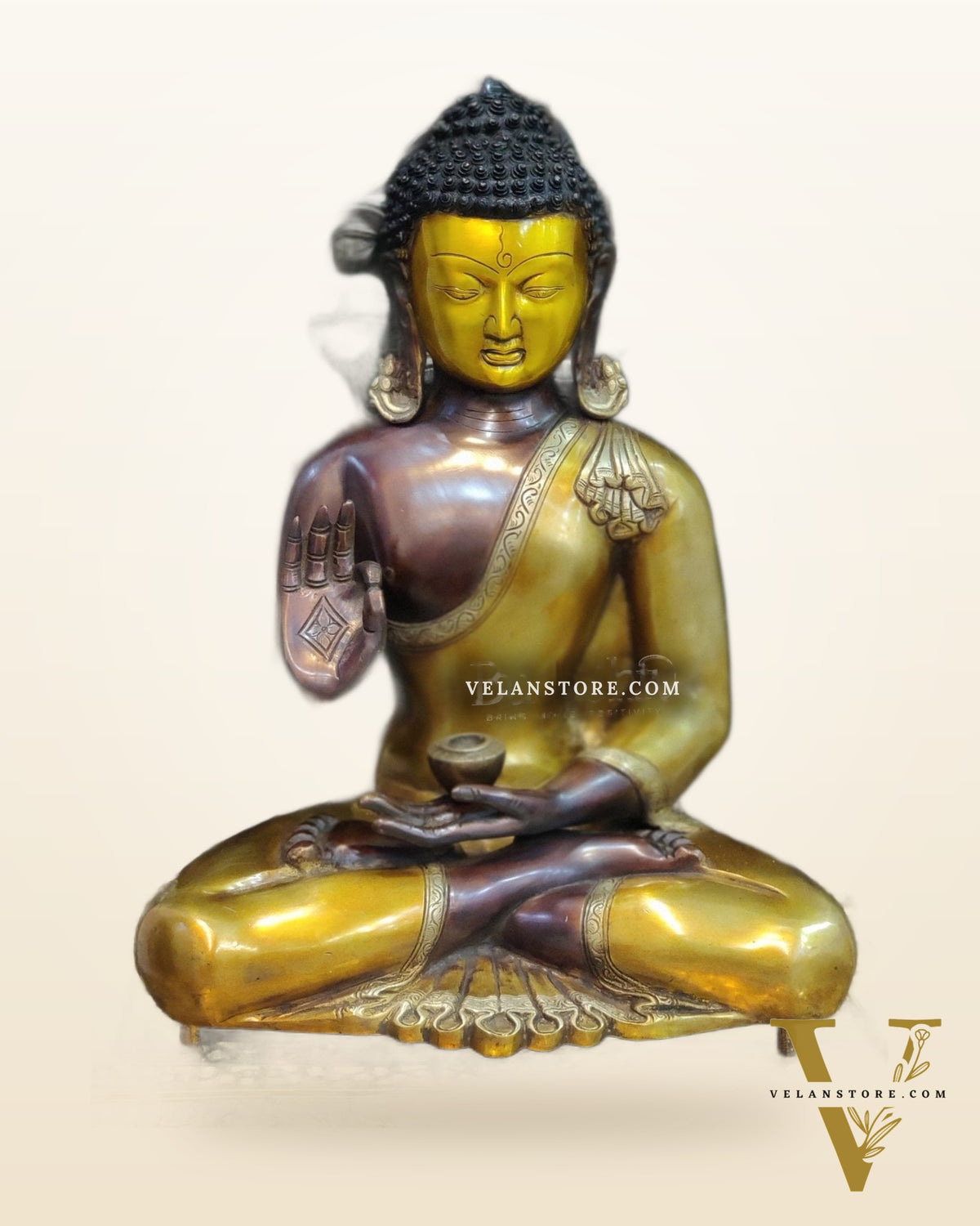 Brass Blessing Buddha Duel tone 20"
