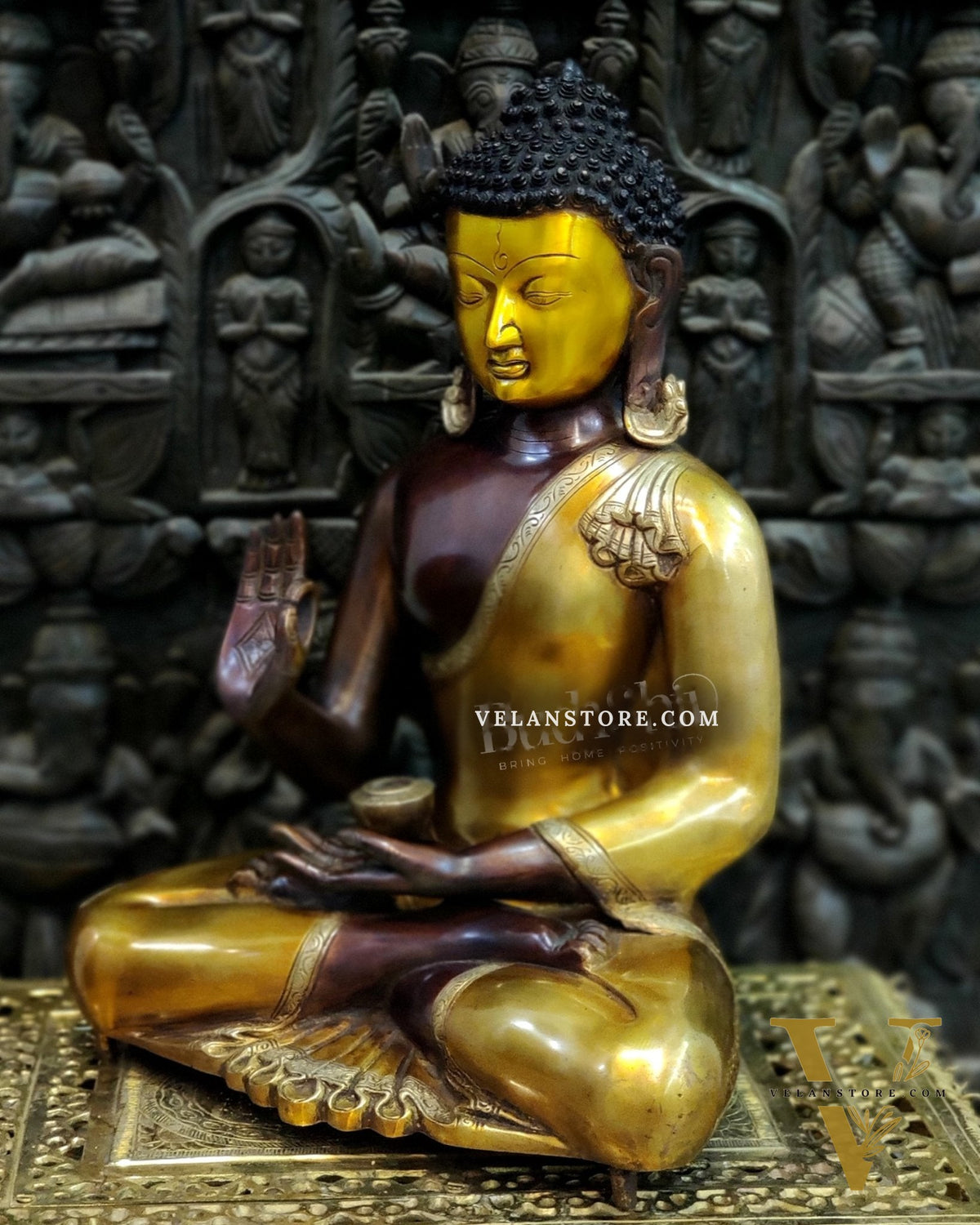 Brass Blessing Buddha Duel tone 20"
