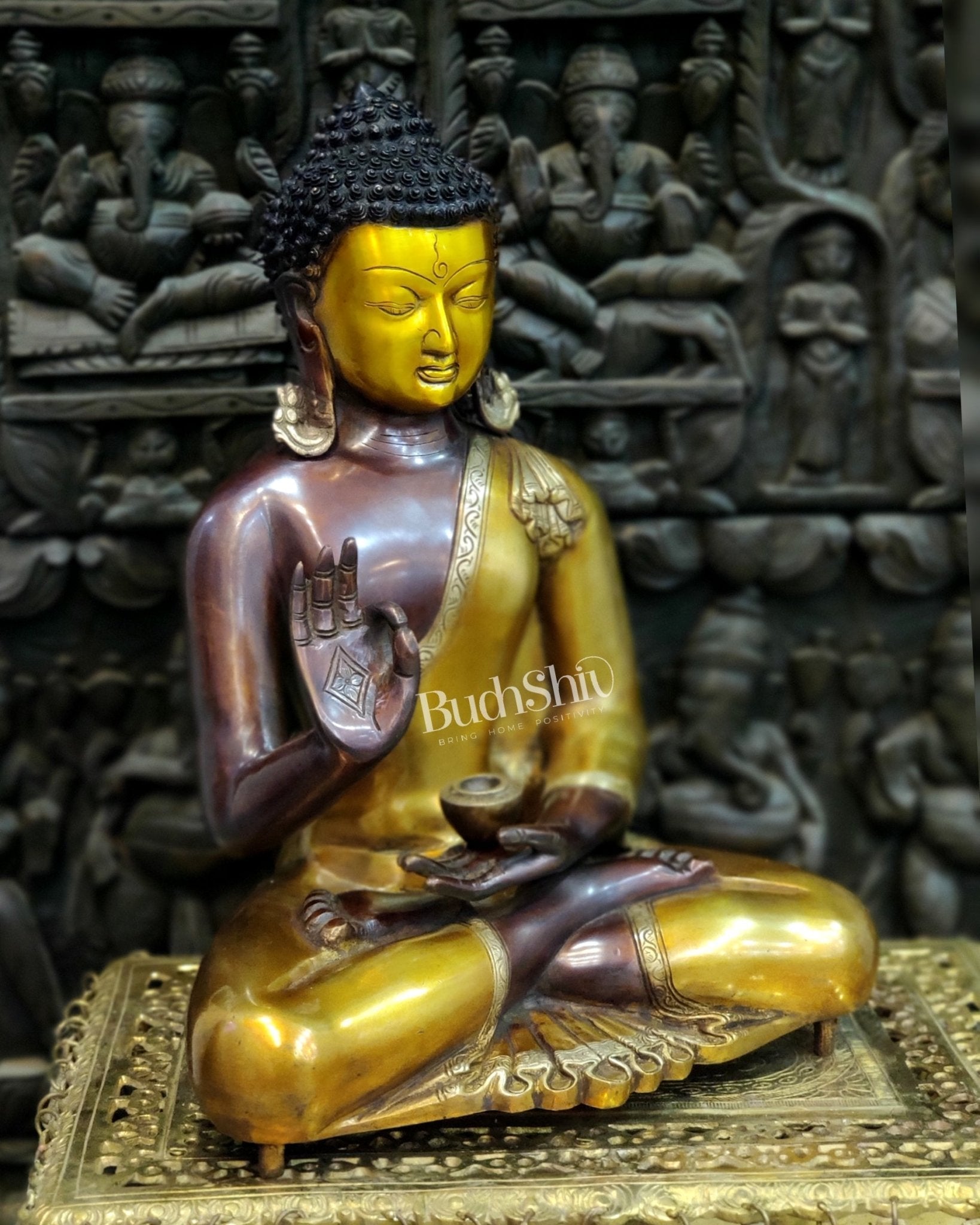 Brass Blessing Buddha Duel tone 20"