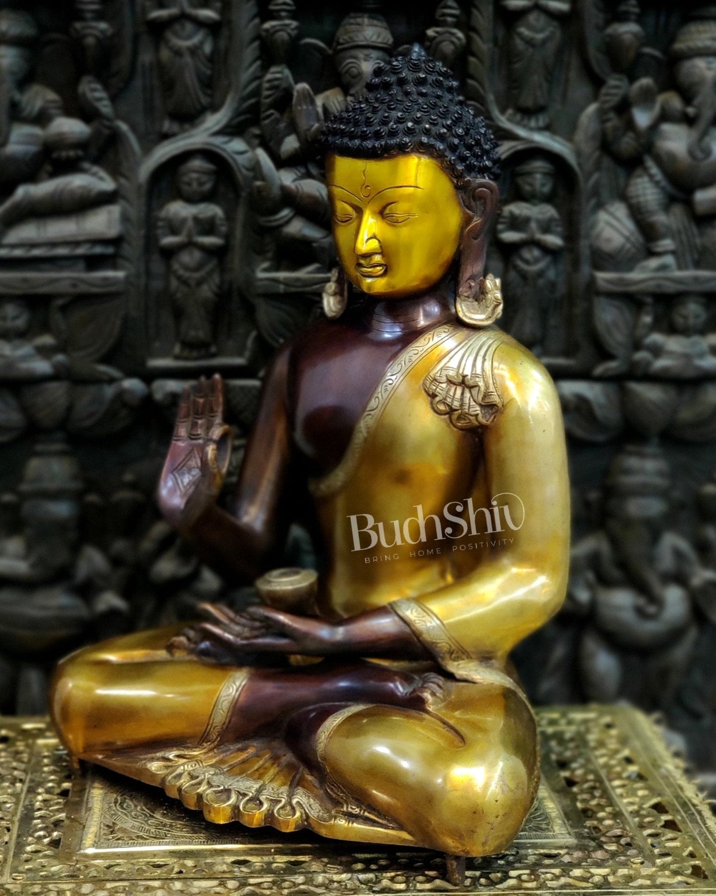 Brass Blessing Buddha Duel tone 20"