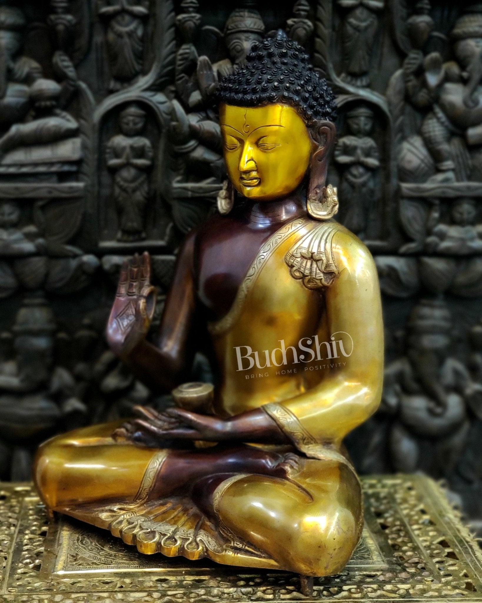 Brass Blessing Buddha Duel tone 20"