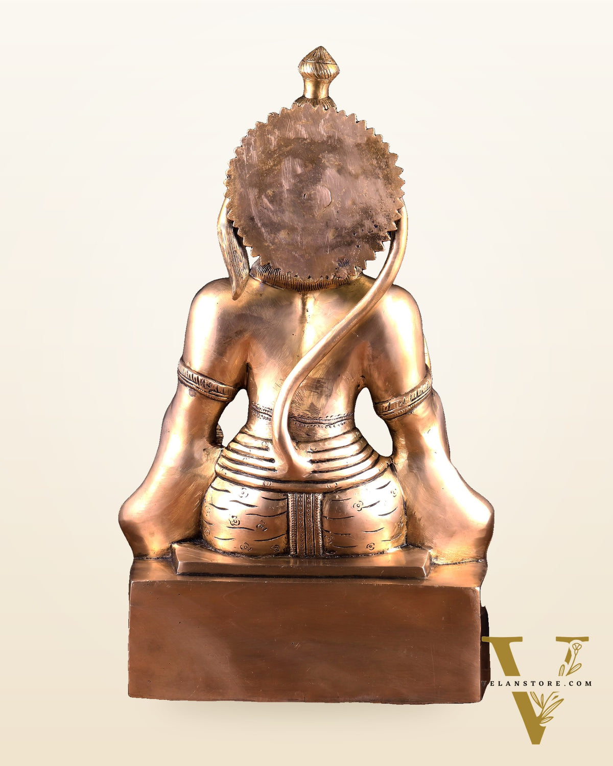 Brass Blessing Hanuman Statue – 17.5 Inch matte finish