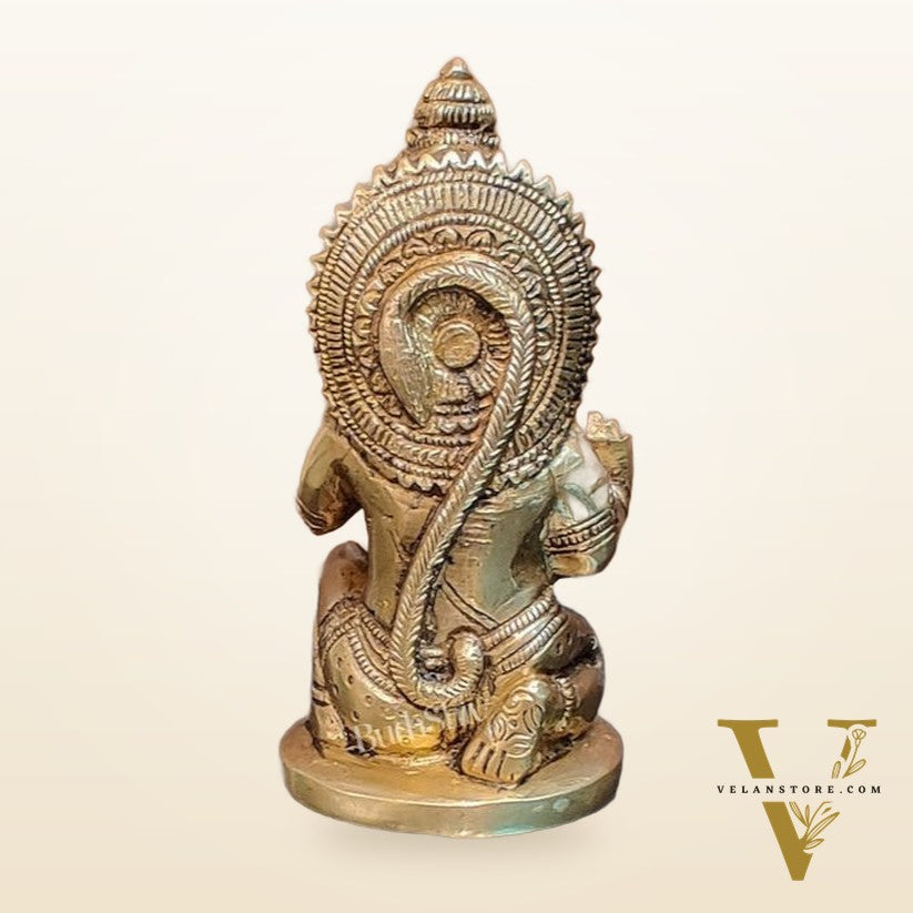 Brass blessing lord Hanuman idol 5"