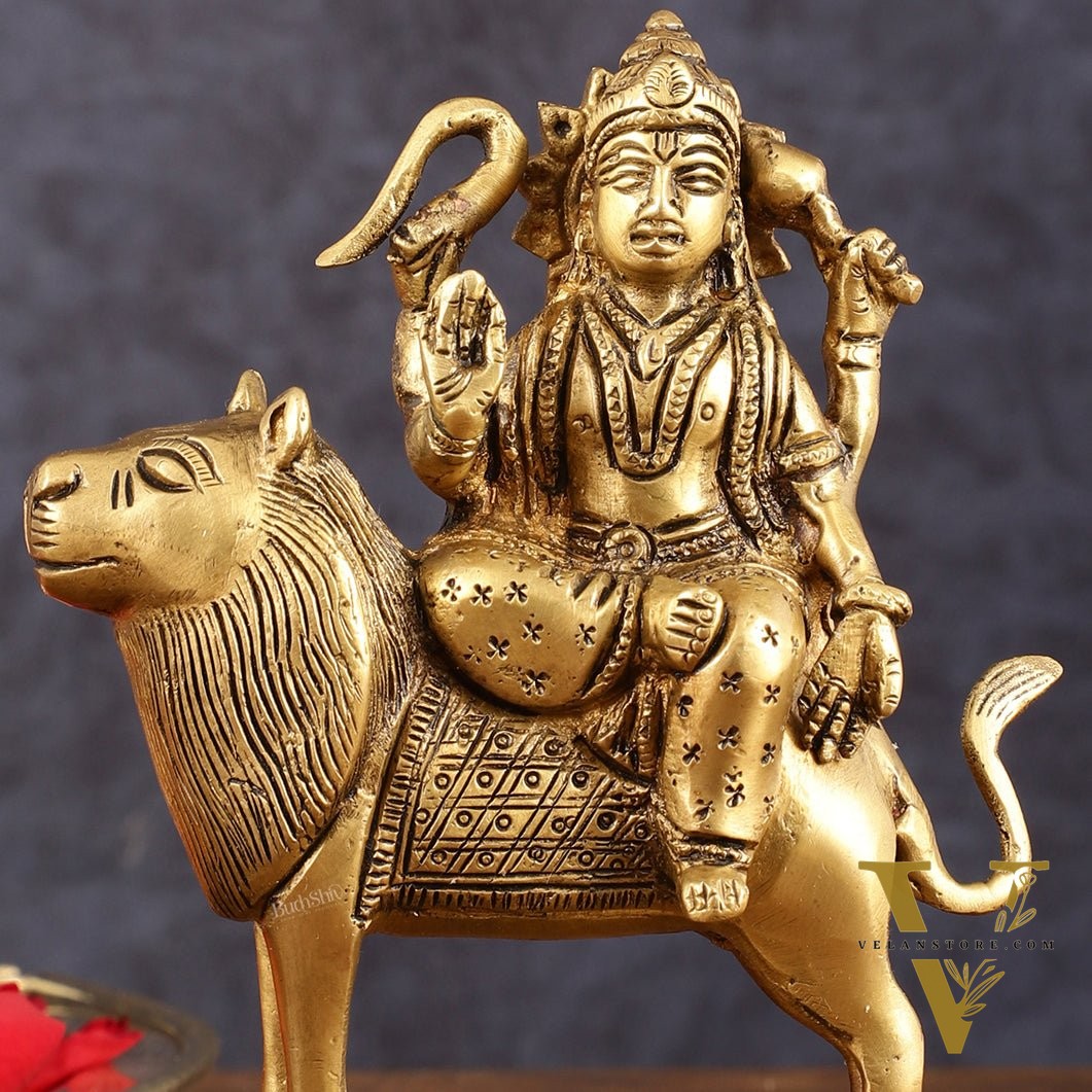 Brass Buddh Graha Somaya Idol for Pooja & Vastu - 6 Inch Height