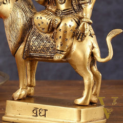 Brass Buddh Graha Somaya Idol for Pooja & Vastu - 6 Inch Height