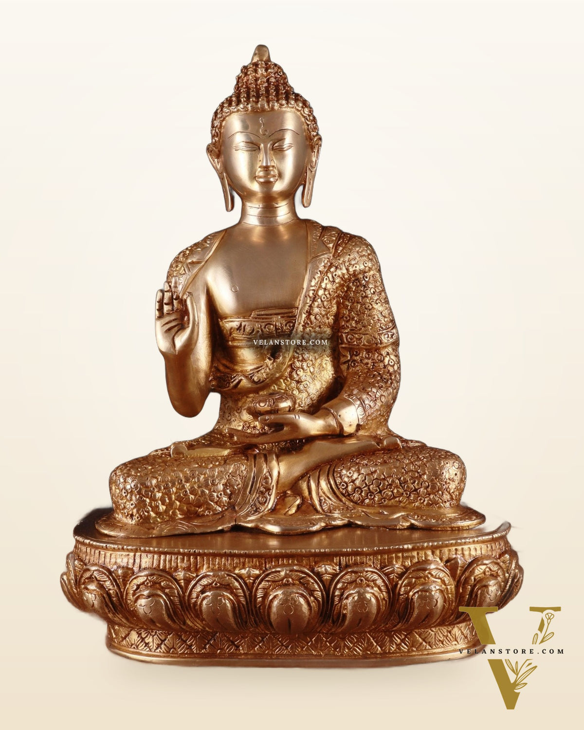 Brass Buddha aashirwad Statue 16 inch